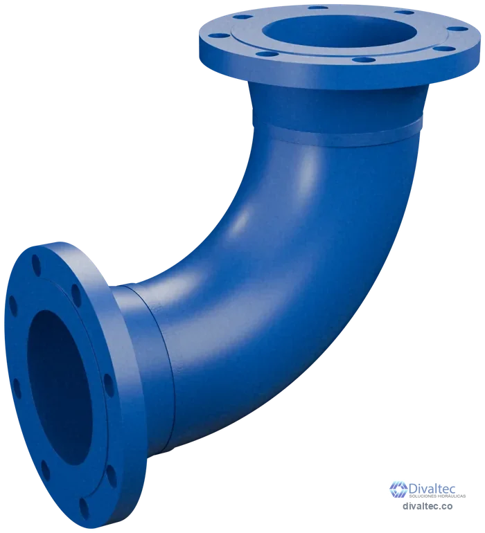 Codo bridado de 6 pulgadas a 90 grados: codo B16.9 de radio largo con bridas de cuello soldable